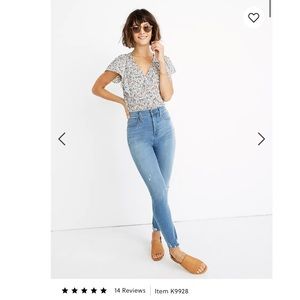 Madewell Petite 10" High-Rise Roadtripper Jeggings in Jancey Wash | Size 26P